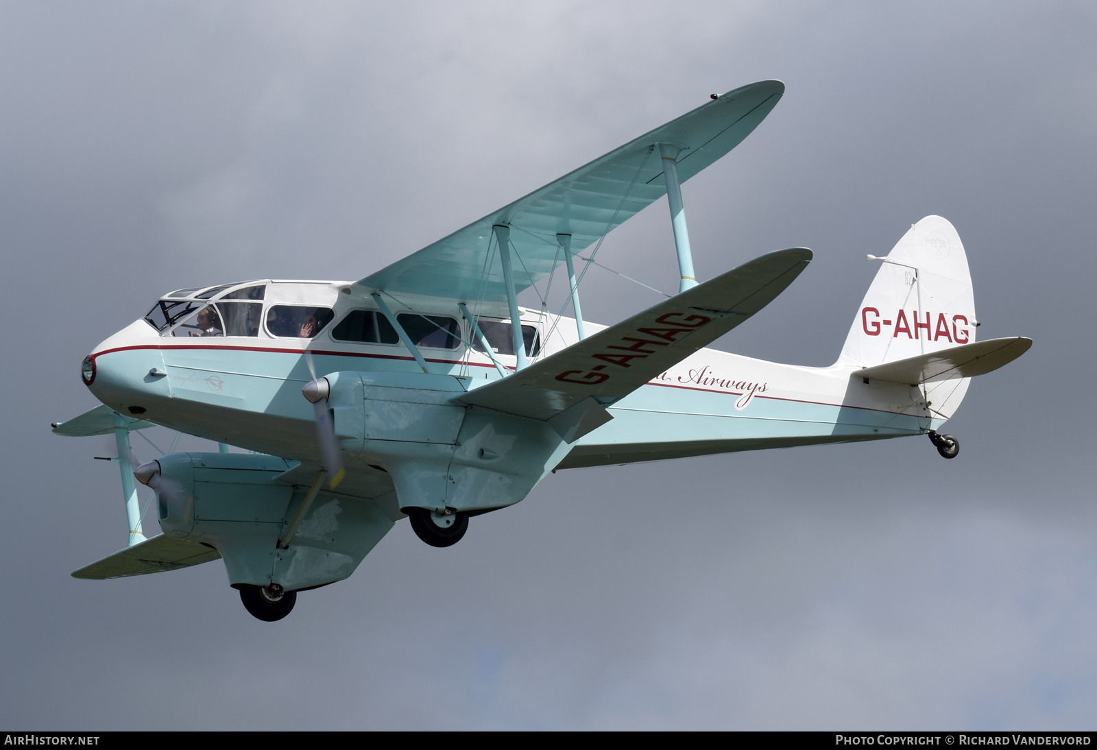 Aircraft Photo of G-AHAG | De Havilland D.H. 89A Dragon Rapide | Scillonia Airways | AirHistory.net #499274