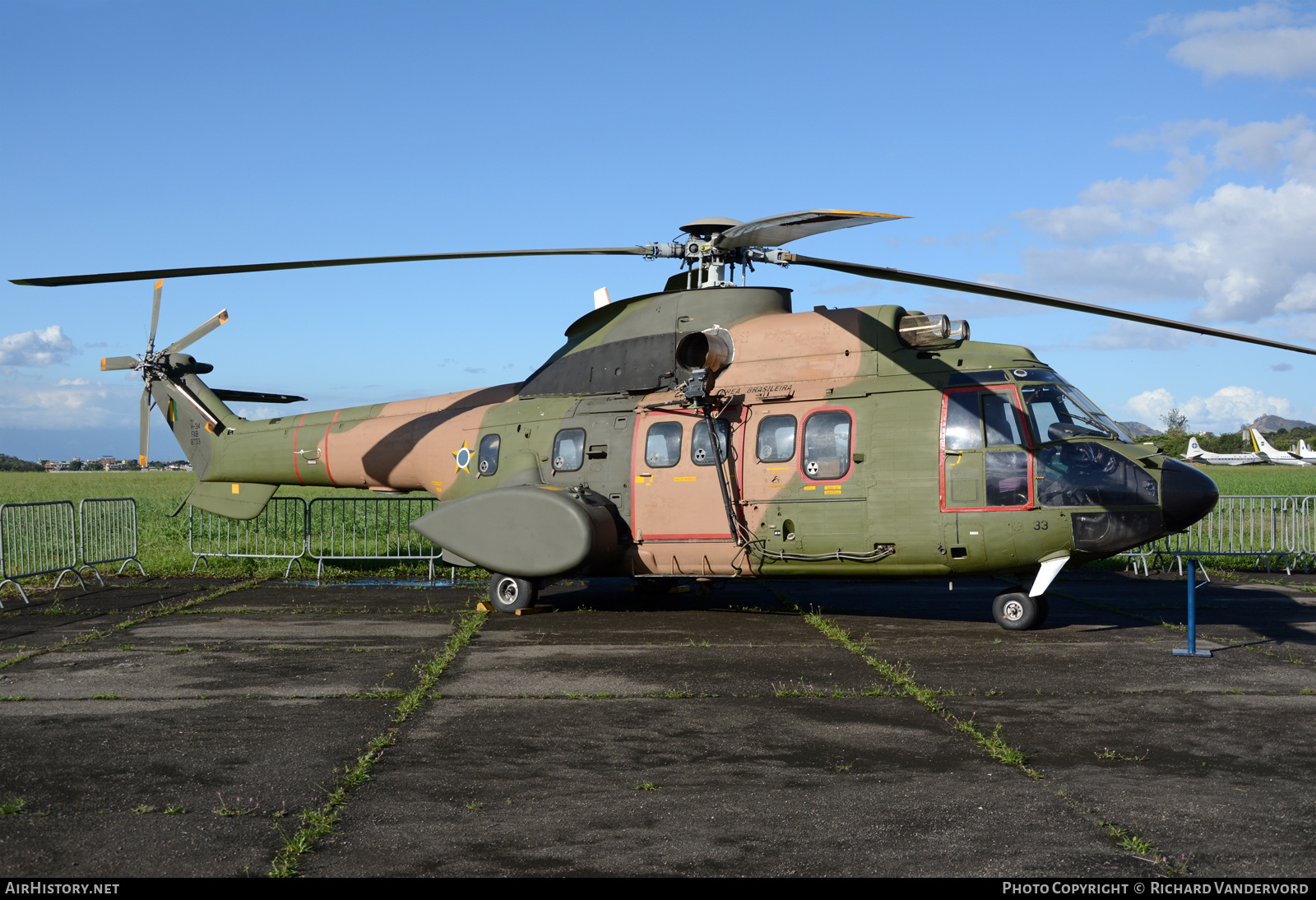 Aircraft Photo of 8733 | Aerospatiale CH-34 Super Puma (AS-332M) | Brazil - Air Force | AirHistory.net #499306
