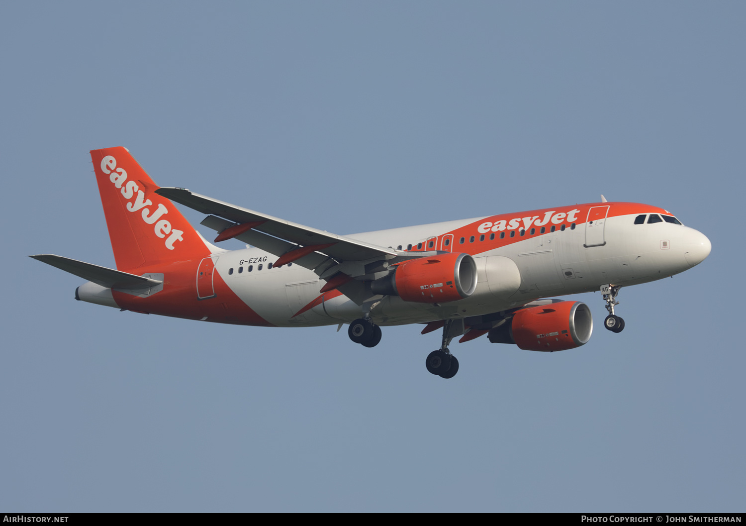 Aircraft Photo of G-EZAG | Airbus A319-111 | EasyJet | AirHistory.net #499311