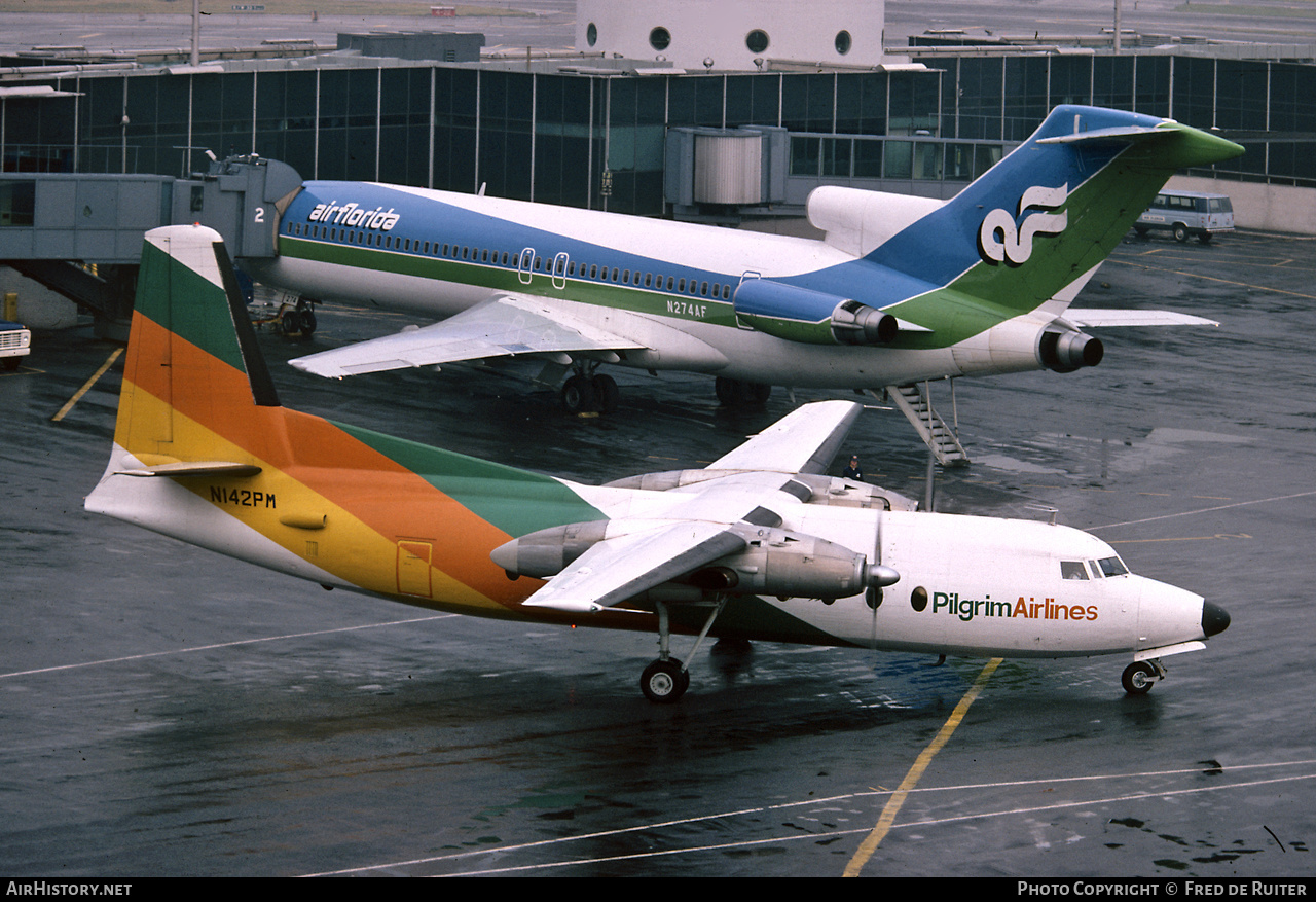 Aircraft Photo of N142PM | Fokker F27-100 Friendship | Pilgrim Airlines | AirHistory.net #499317