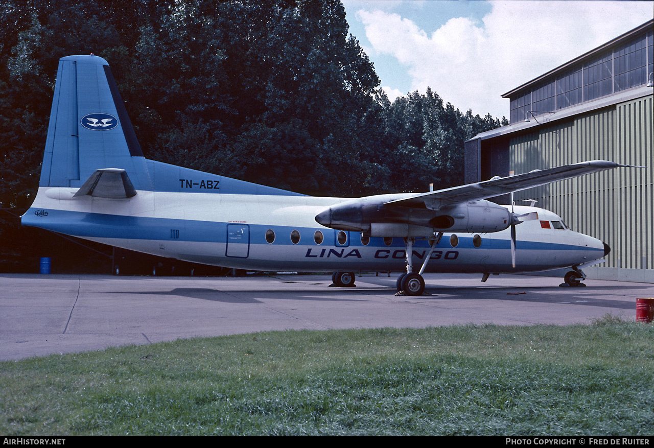 Aircraft Photo of TN-ABZ | Fokker F27-600 Friendship | Lina Congo | AirHistory.net #499322