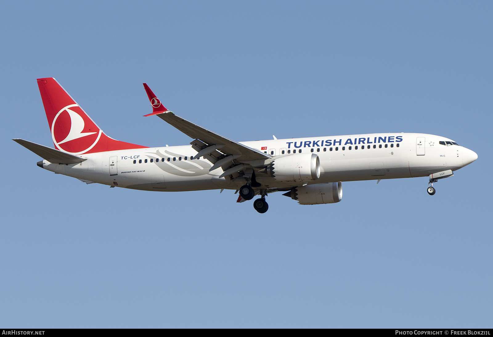 Aircraft Photo of TC-LCF | Boeing 737-8 Max 8 | Turkish Airlines | AirHistory.net #499325