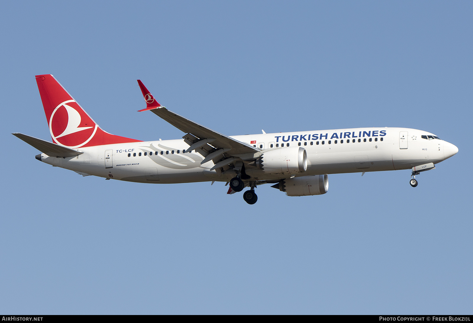 Aircraft Photo of TC-LCF | Boeing 737-8 Max 8 | Turkish Airlines | AirHistory.net #499325