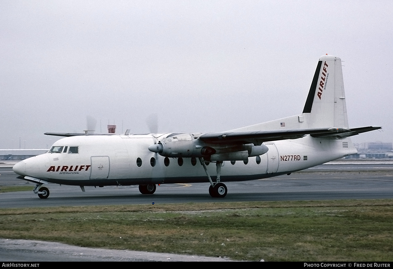 Aircraft Photo of N277RD | Fairchild F-27J | Airlift International | AirHistory.net #499354