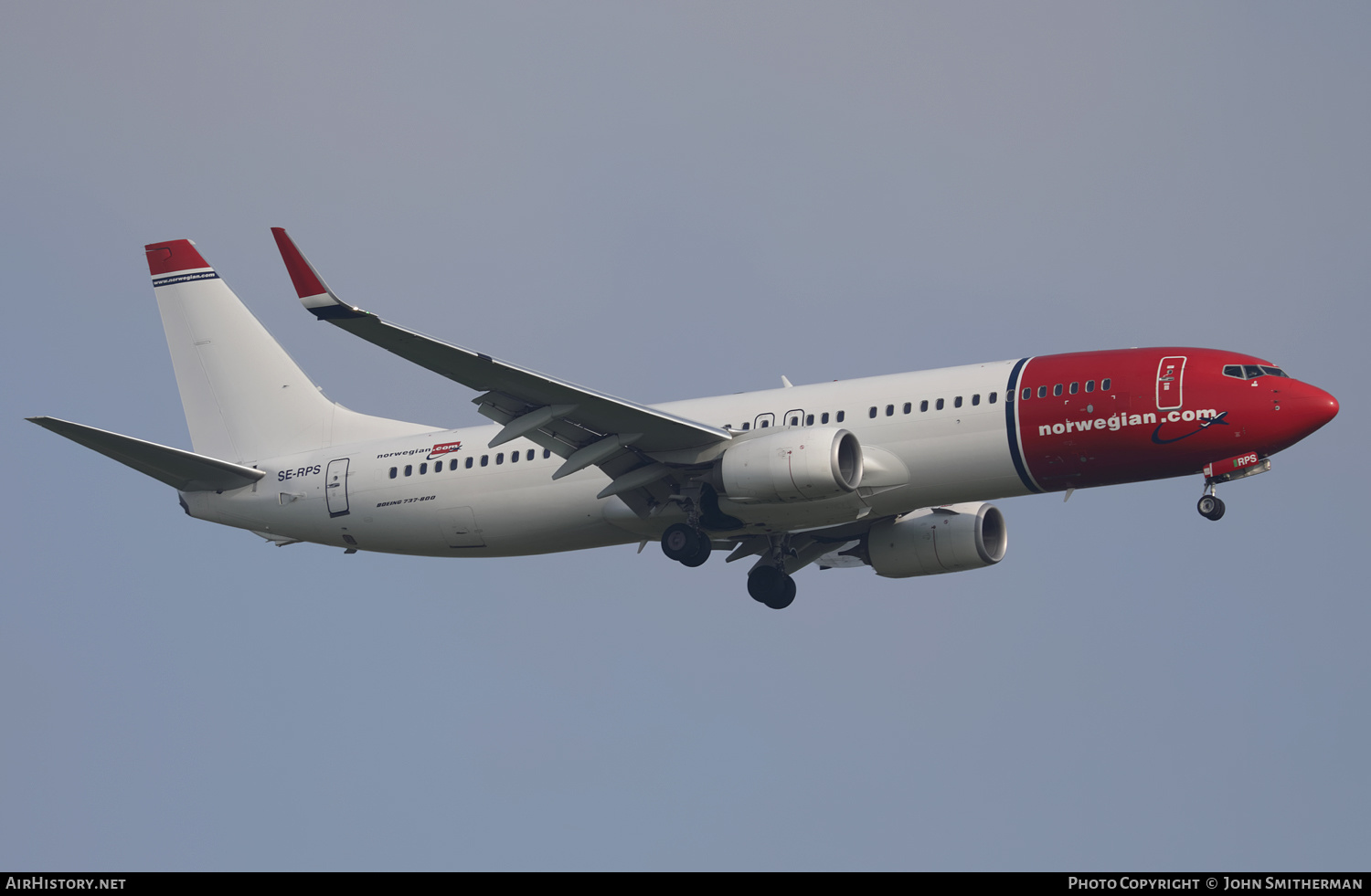 Aircraft Photo of SE-RPS | Boeing 737-8JP | Norwegian | AirHistory.net #499378