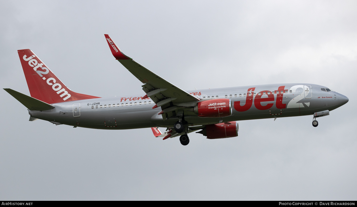 Aircraft Photo of G-JZHR | Boeing 737-800 | Jet2 | AirHistory.net #499471