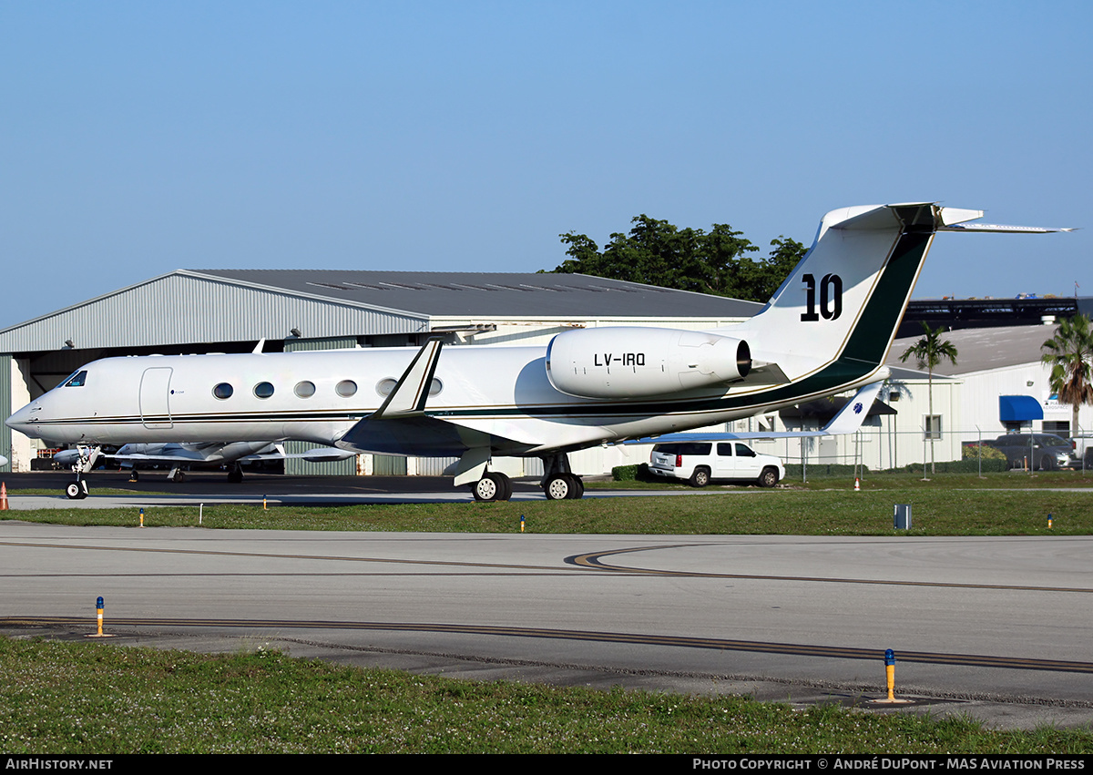 Aircraft Photo of LV-IRQ | Gulfstream Aerospace G-V Gulfstream V | AirHistory.net #499524