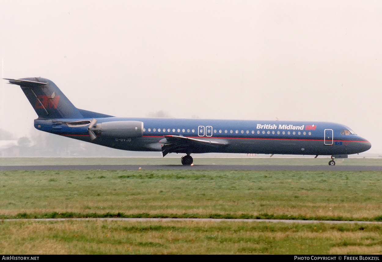 Aircraft Photo of G-BVJD | Fokker 100 (F28-0100) | British Midland Airways - BMA | AirHistory.net #499528