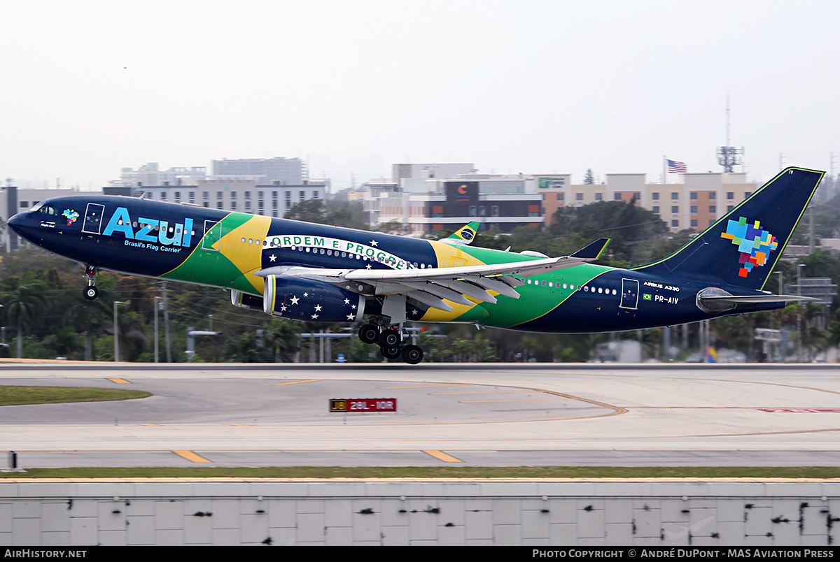 Aircraft Photo of PR-AIV | Airbus A330-243 | Azul Linhas Aéreas Brasileiras | AirHistory.net #499559