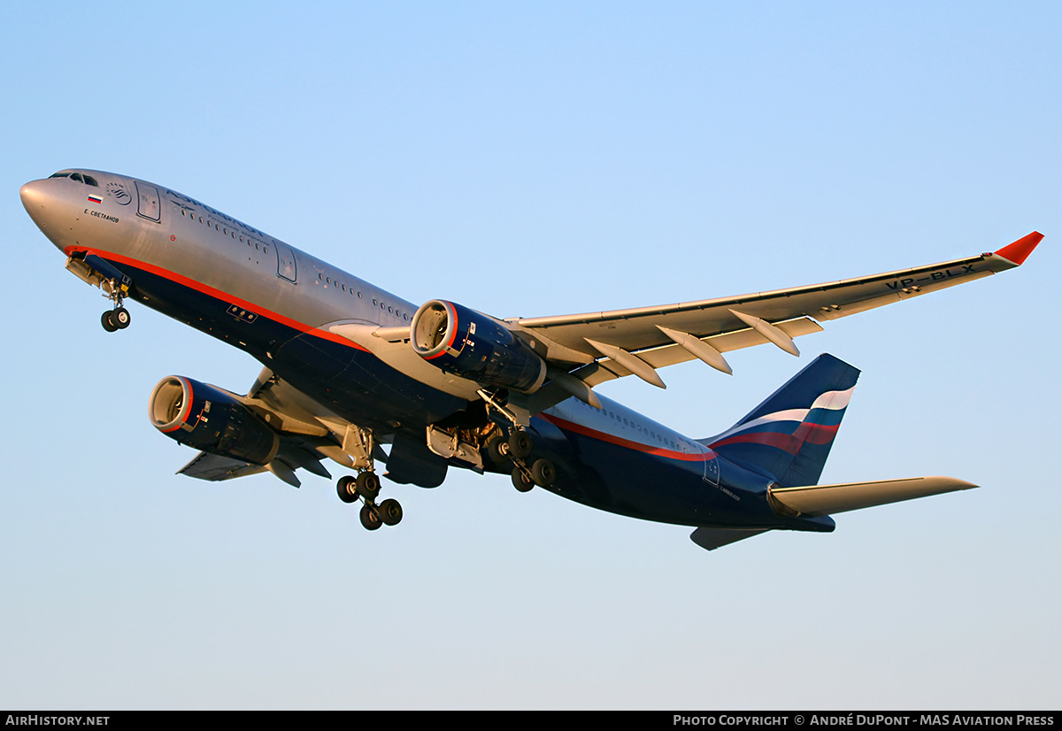 Aircraft Photo of VP-BLX | Airbus A330-243 | Aeroflot - Russian Airlines | AirHistory.net #499580