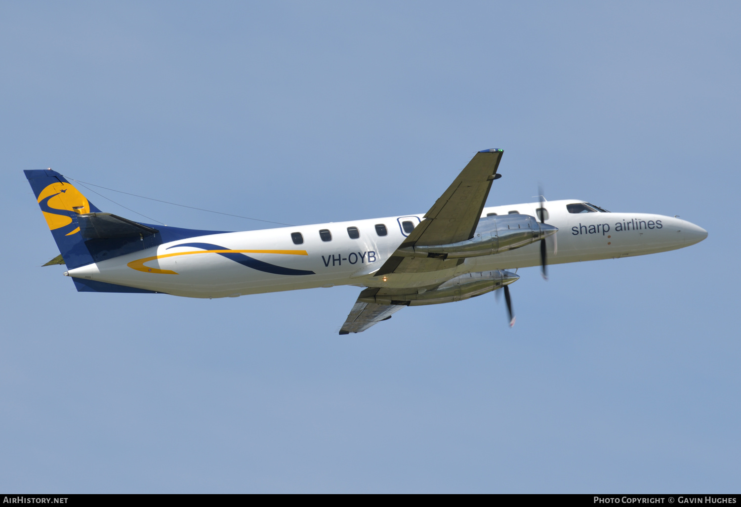 Aircraft Photo of VH-OYB | Fairchild C-26A Metro III | Sharp Airlines | AirHistory.net #499586