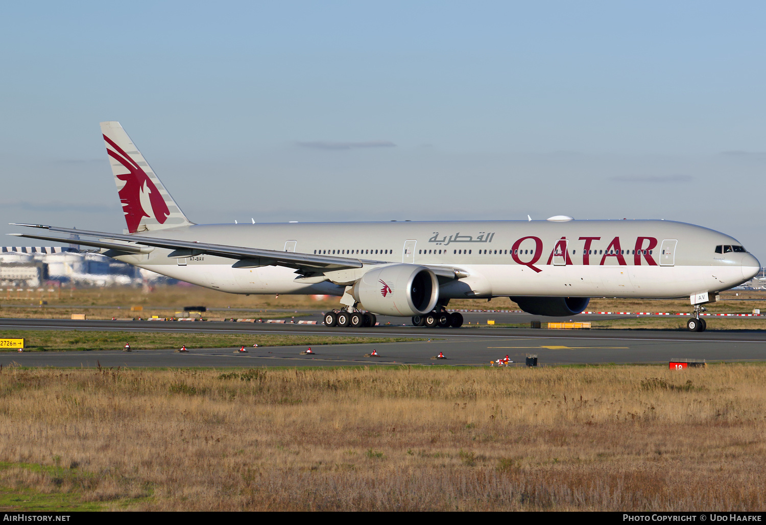 Aircraft Photo of A7-BAV | Boeing 777-3DZ/ER | Qatar Airways | AirHistory.net #499590