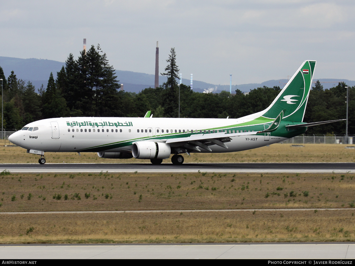 Aircraft Photo of YI-AST | Boeing 737-81Z | Iraqi Airways | AirHistory.net #499679