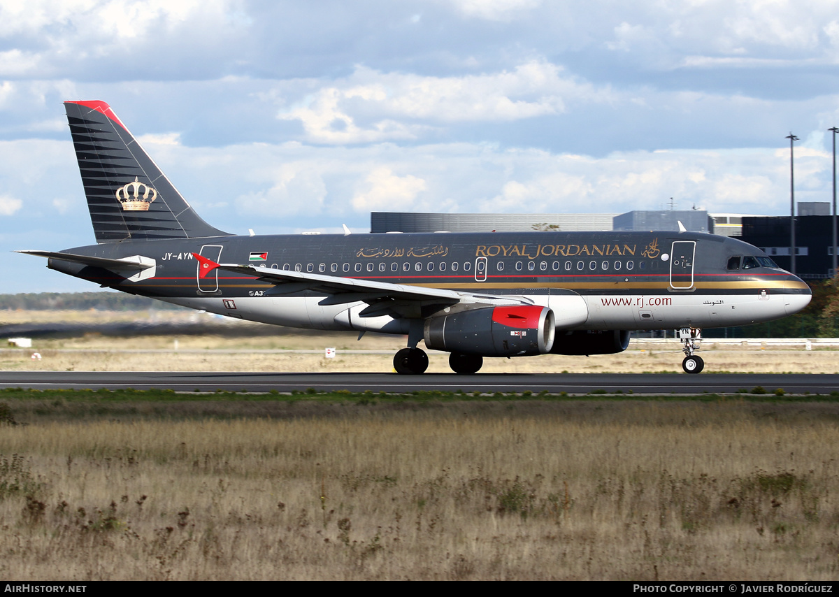 Aircraft Photo of JY-AYN | Airbus A319-132 | Royal Jordanian Airlines | AirHistory.net #499680