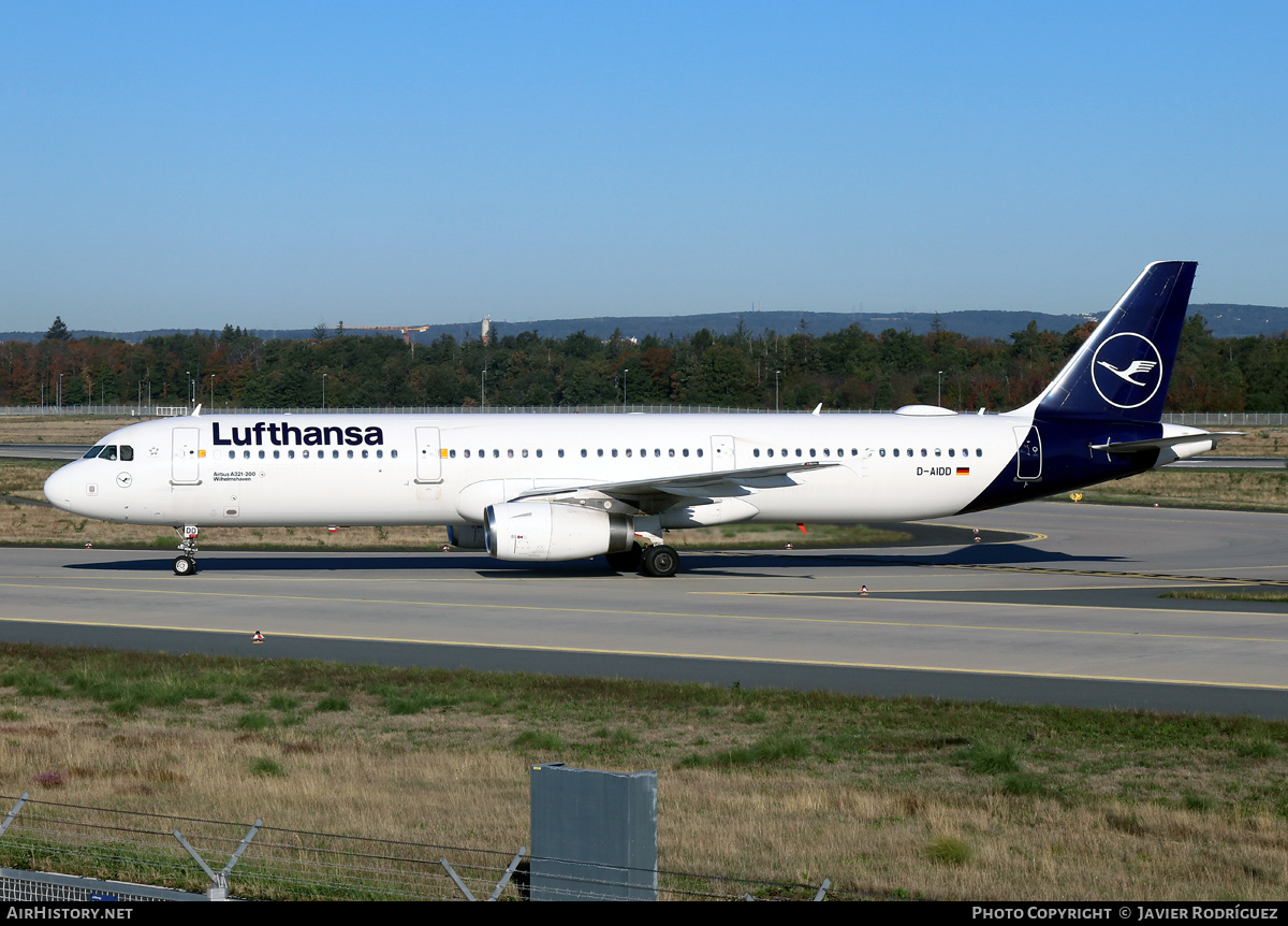 Aircraft Photo of D-AIDD | Airbus A321-231 | Lufthansa | AirHistory.net #499681