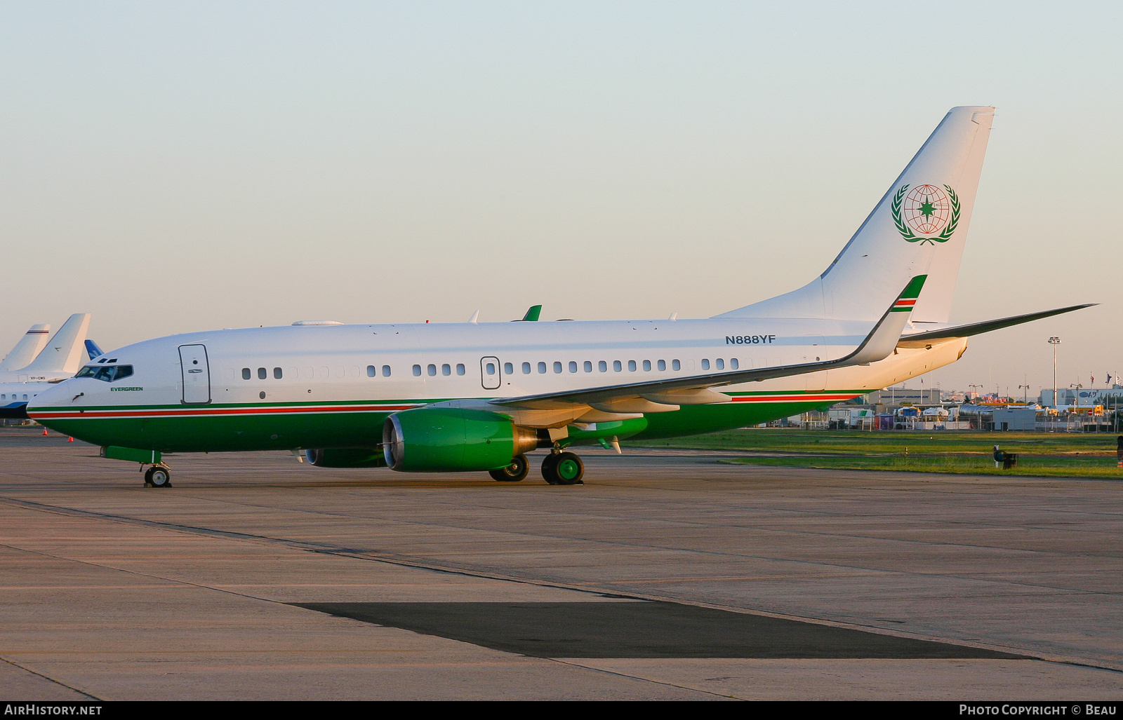 Aircraft Photo of N888YF | Boeing 737-7BC BBJ | Evergreen Group | AirHistory.net #499688