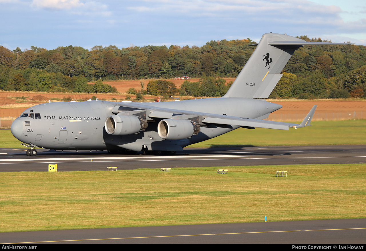Aircraft Photo of A41-208 / 060208 | Boeing C-17A Globemaster III | Australia - Air Force | AirHistory.net #499722