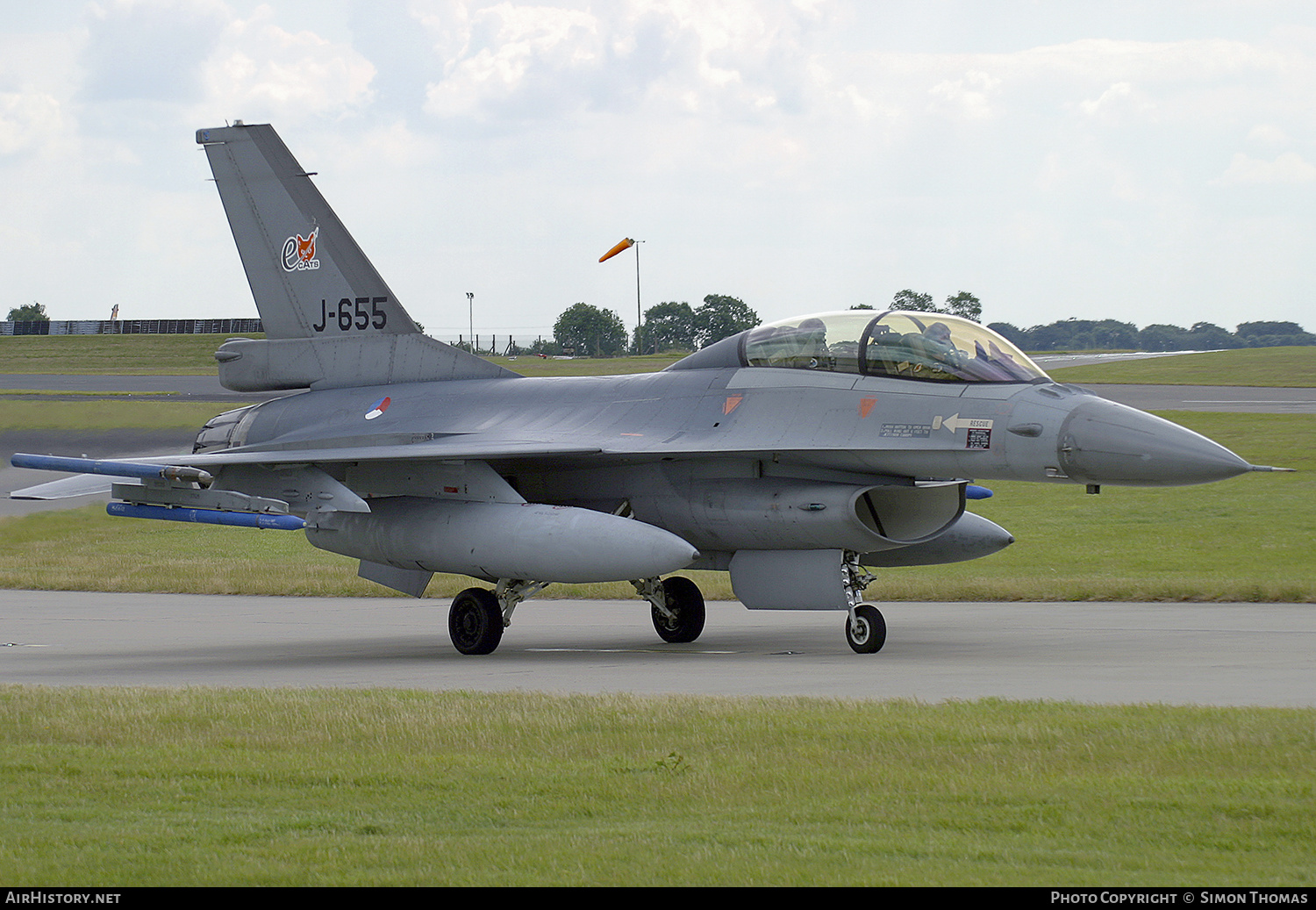 Aircraft Photo of J-655 | General Dynamics F-16BM Fighting Falcon | Netherlands - Air Force | AirHistory.net #499724