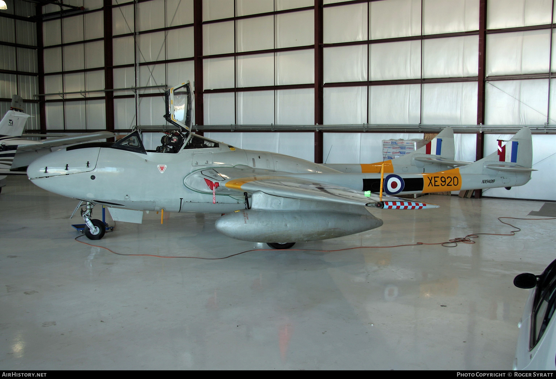 Aircraft Photo of N94019 / NX94019 / XE920 | De Havilland D.H. 115 Vampire T11 | UK - Air Force | AirHistory.net #499770