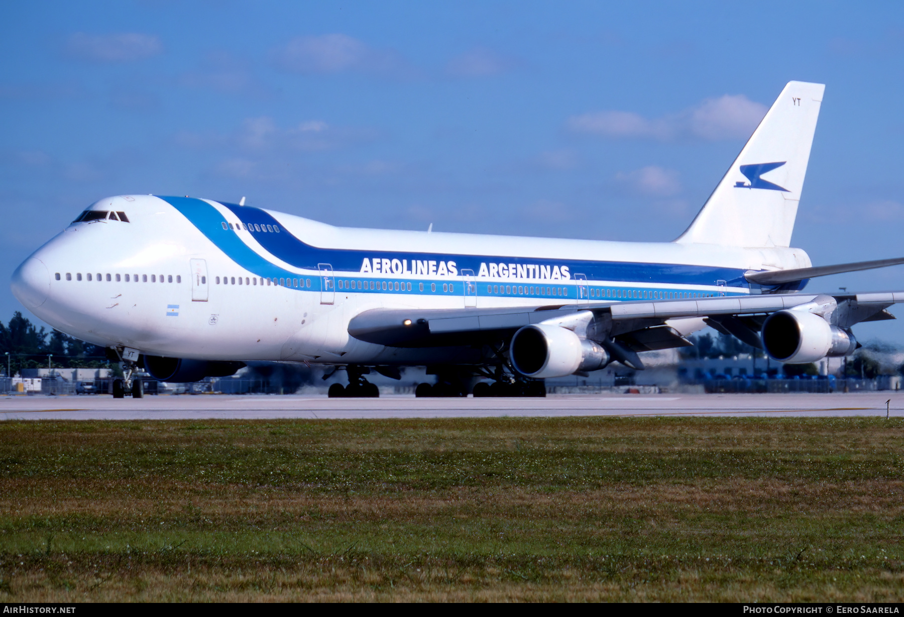 Aircraft Photo of LV-WYT | Boeing 747-238B | Aerolíneas Argentinas | AirHistory.net #499803