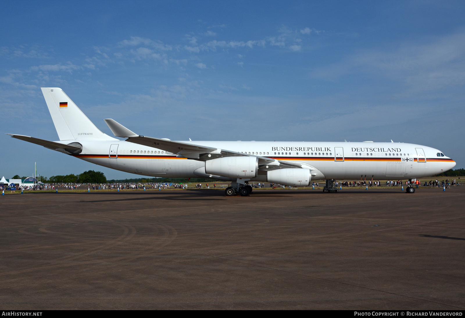 Aircraft Photo of 1602 | Airbus A340-313 | Germany - Air Force | AirHistory.net #499826