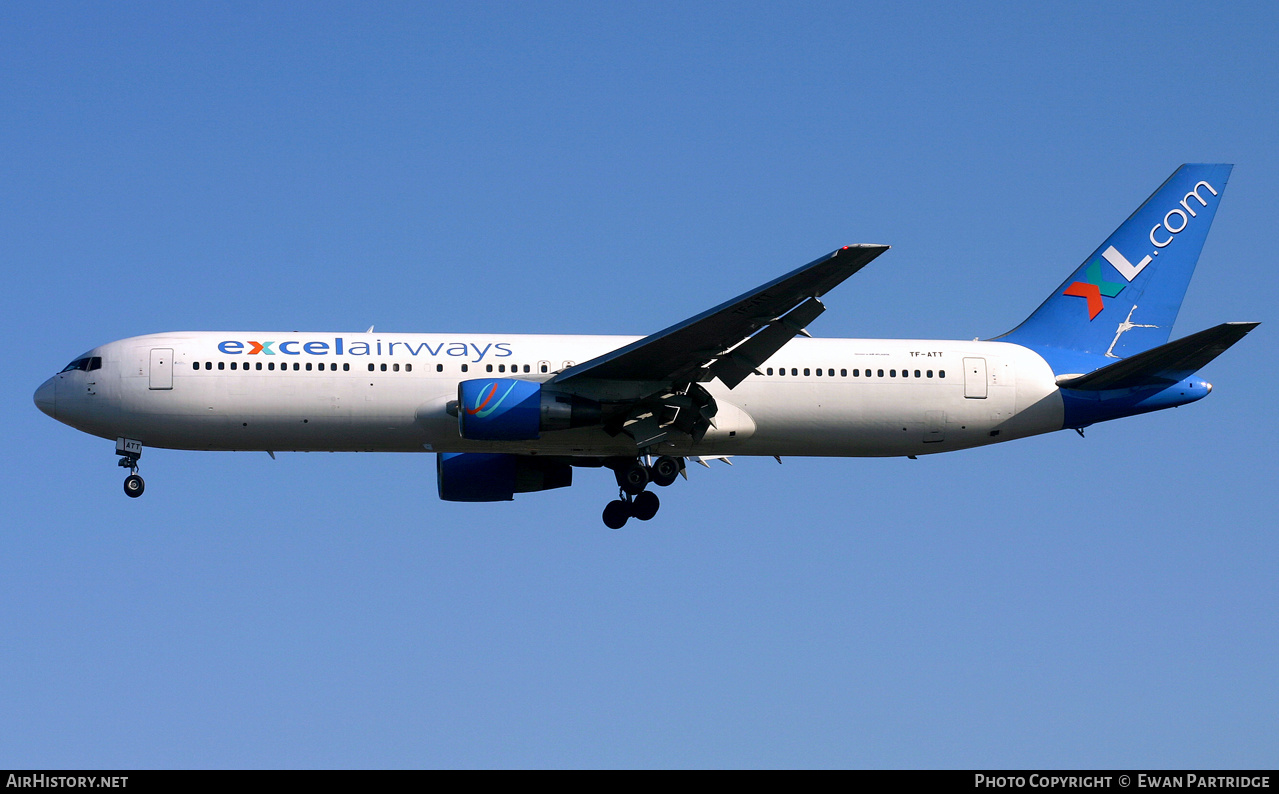 Aircraft Photo of TF-ATT | Boeing 767-383/ER | Excel Airways | AirHistory.net #499838