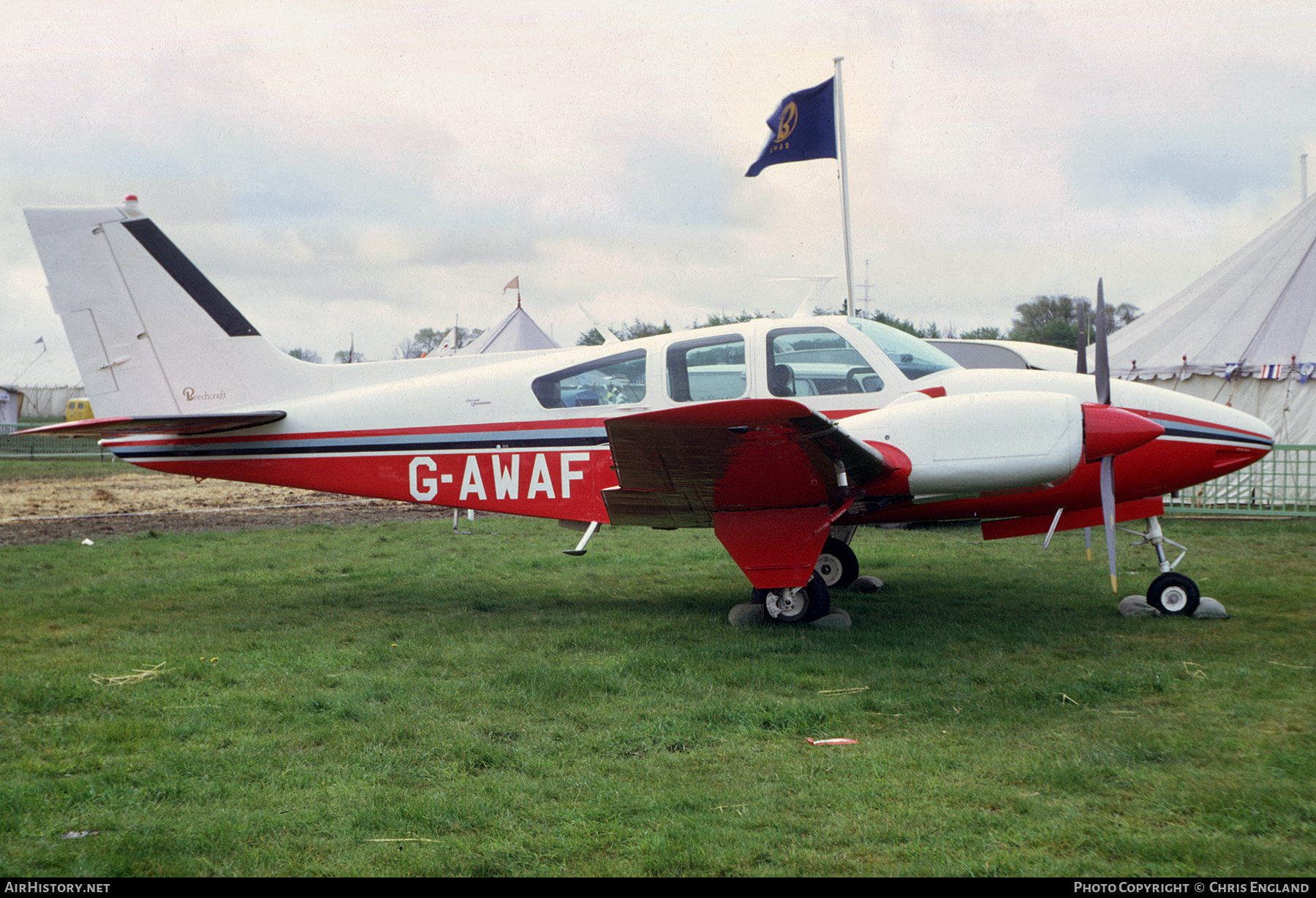 Aircraft Photo of G-AWAF | Beech 95-D55 Baron | AirHistory.net #499916