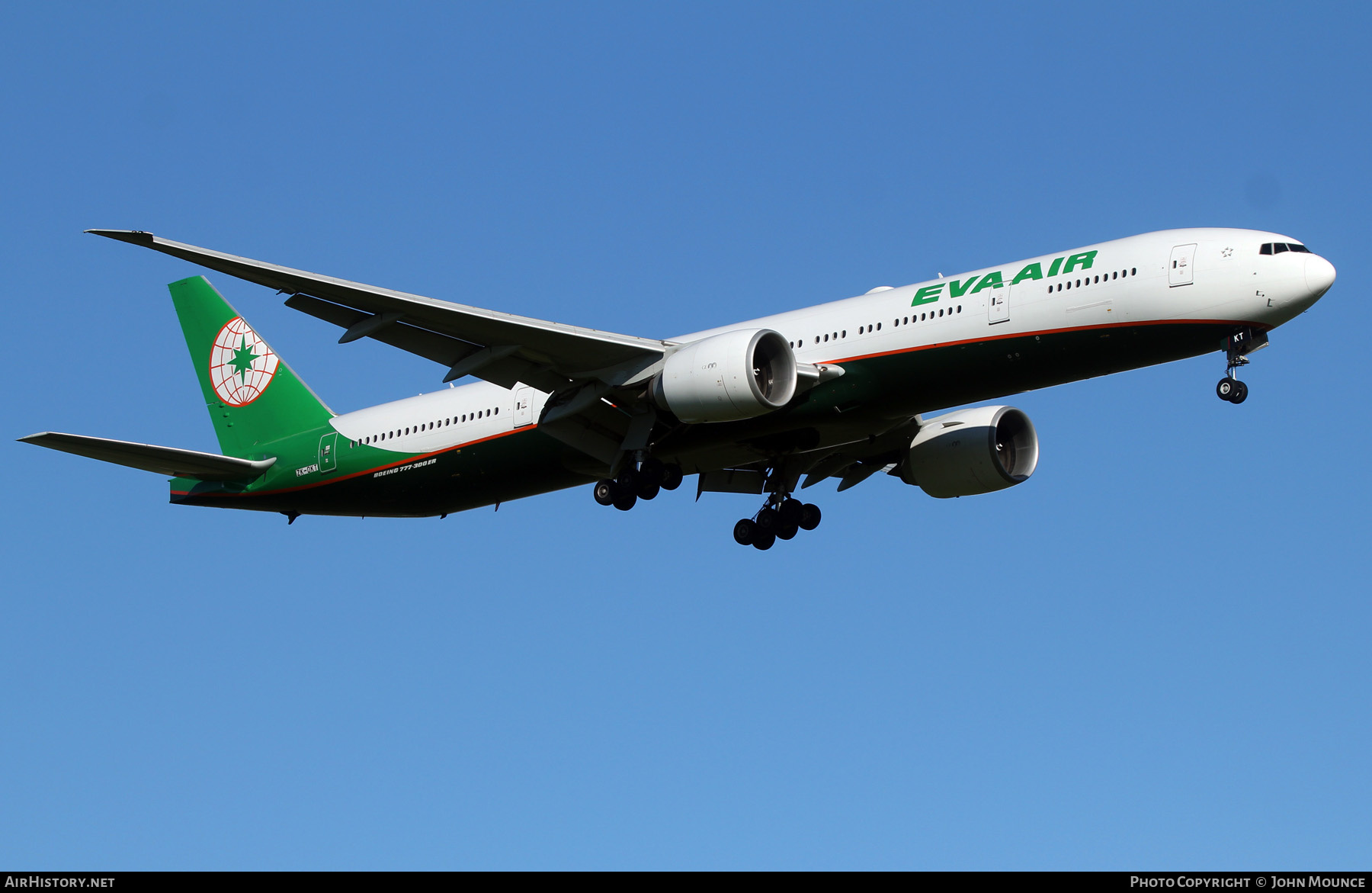 Aircraft Photo of ZK-OKT | Boeing 777-35E/ER | EVA Air | AirHistory.net #499949