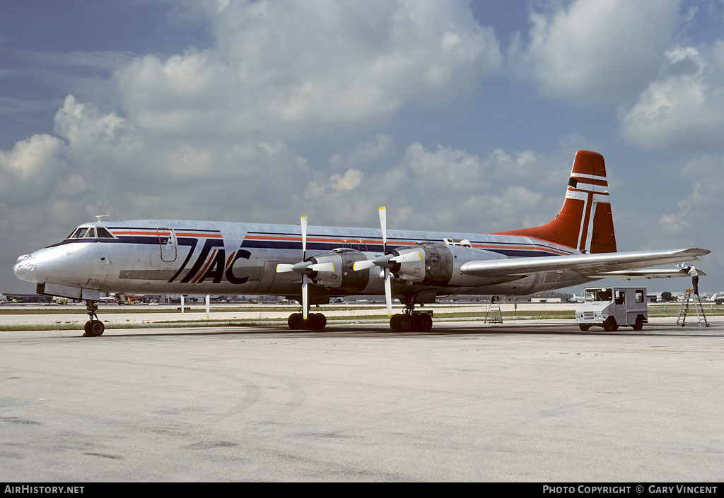 Aircraft Photo of G-AXAA | Canadair CL-44D4-2 | Transmeridian Air Cargo | AirHistory.net #499957