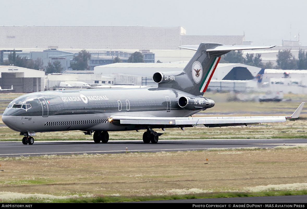 Aircraft Photo of GN-401 / XC-MPF | Boeing 727-264/Adv(F) | Mexico - Guardia Nacional | AirHistory.net #499991