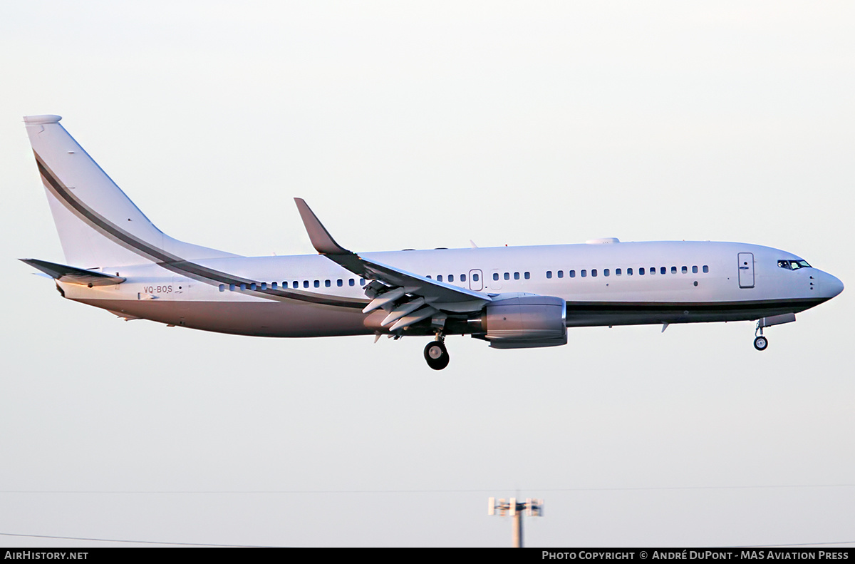 Aircraft Photo of VQ-BOS | Boeing 737-8GQ BBJ2 | AirHistory.net #500001