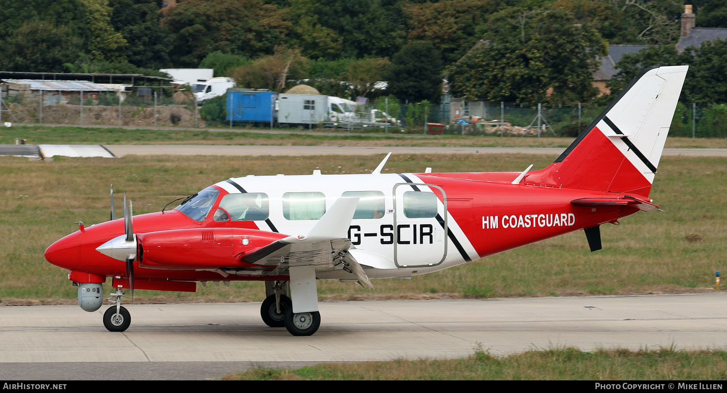 Aircraft Photo of G-SCIR | Piper PA-31-310 Navajo C/Colemill Panther Navajo | HM Coastguard | AirHistory.net #500021