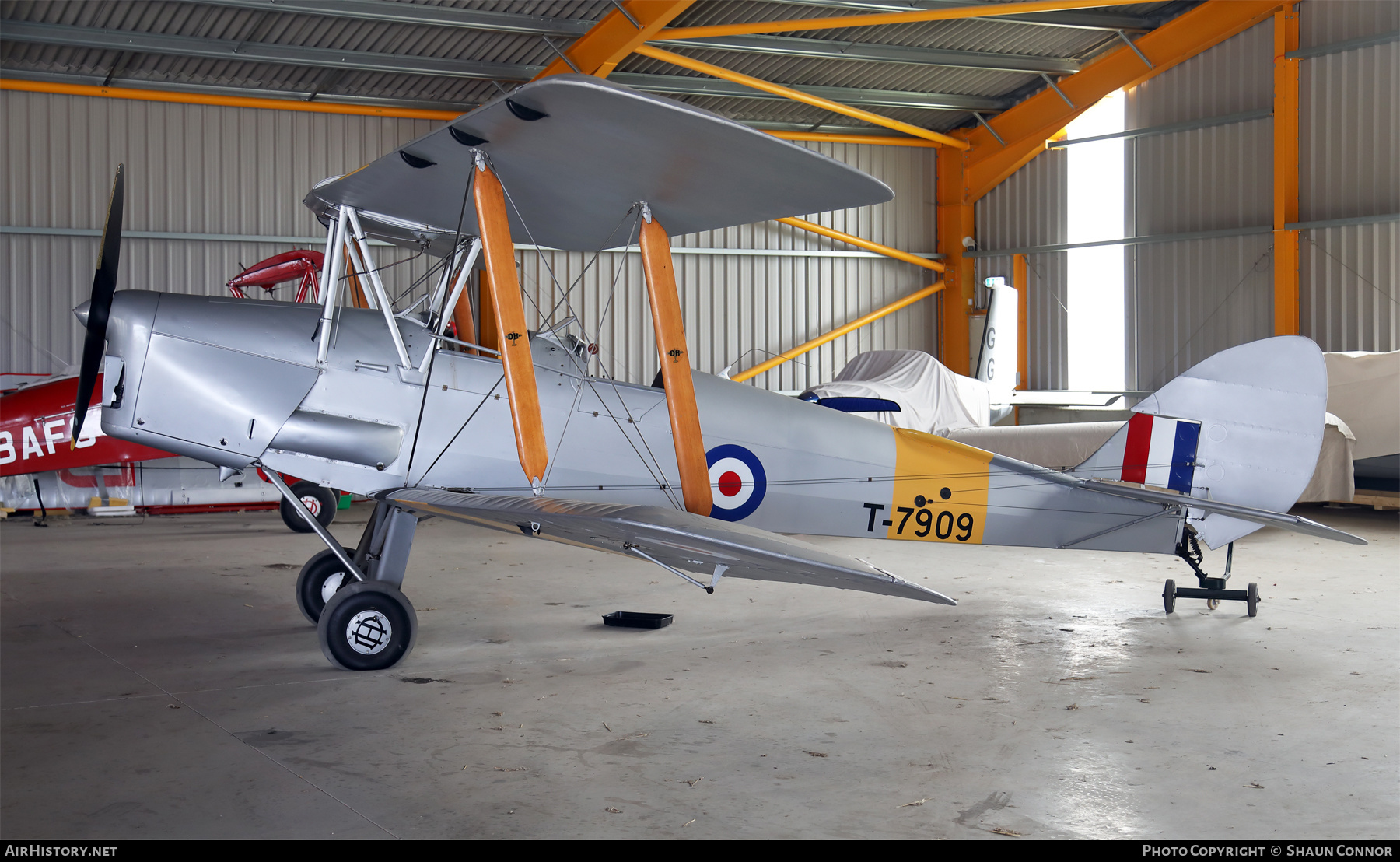 Aircraft Photo of G-ANON / T-7909 | De Havilland D.H. 82A Tiger Moth II | UK - Air Force | AirHistory.net #500036