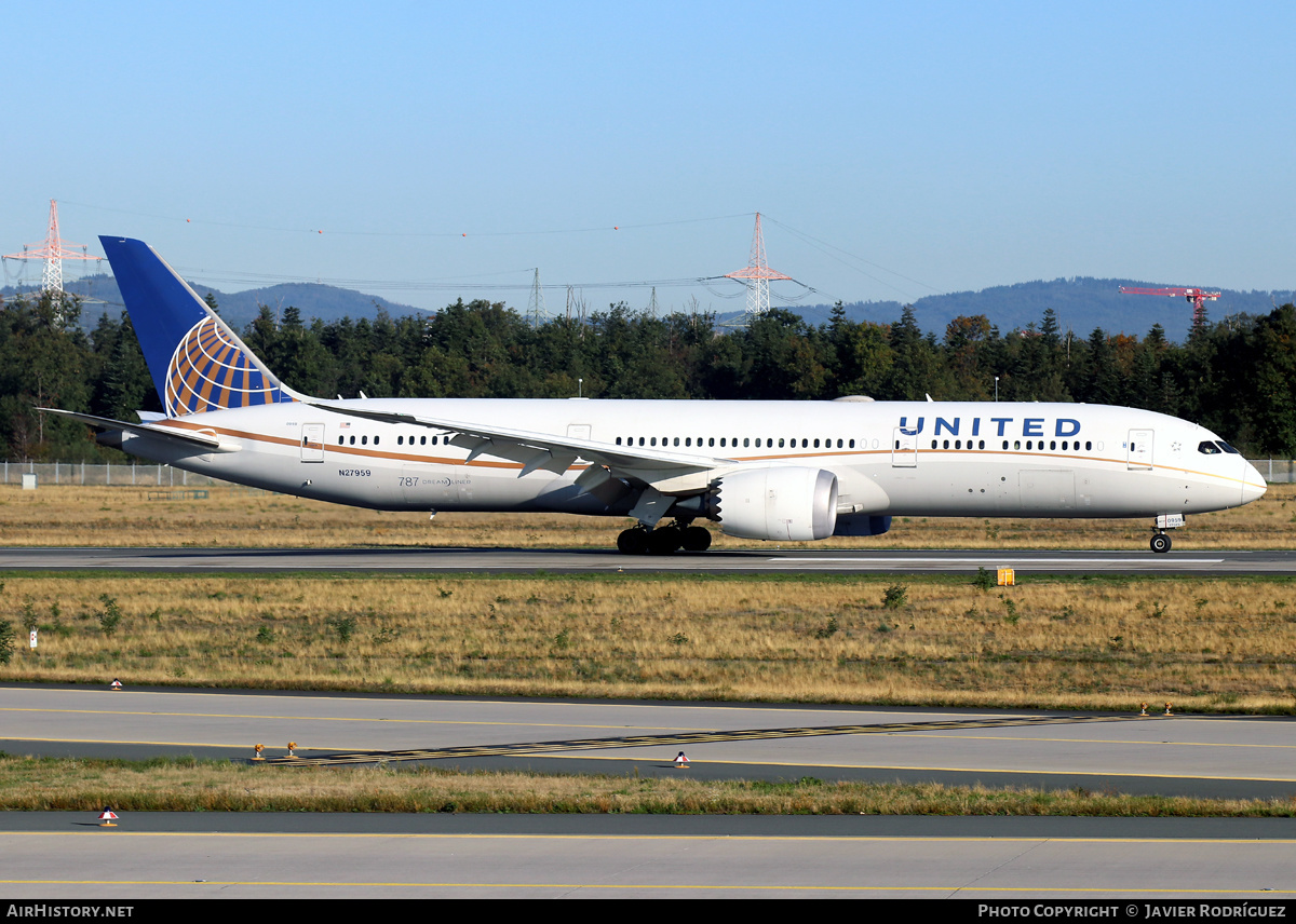 Aircraft Photo of N27959 | Boeing 787-9 Dreamliner | United Airlines | AirHistory.net #500073