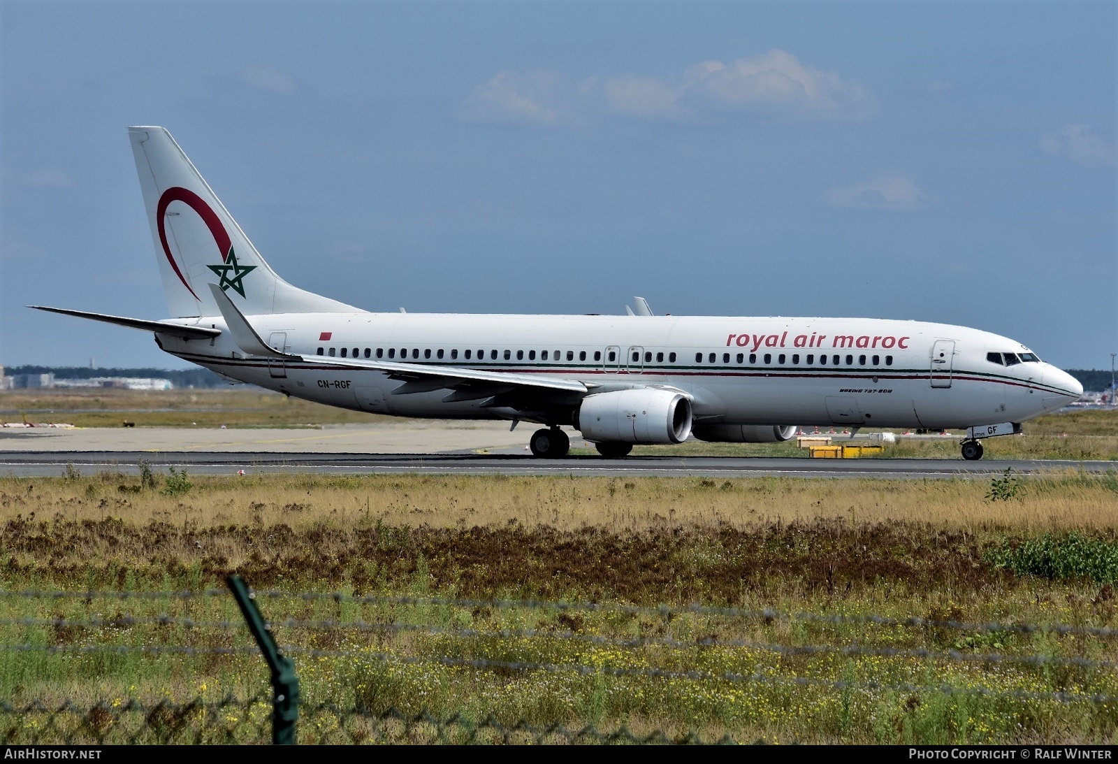Aircraft Photo of CN-RGF | Boeing 737-86N | Royal Air Maroc - RAM | AirHistory.net #500160