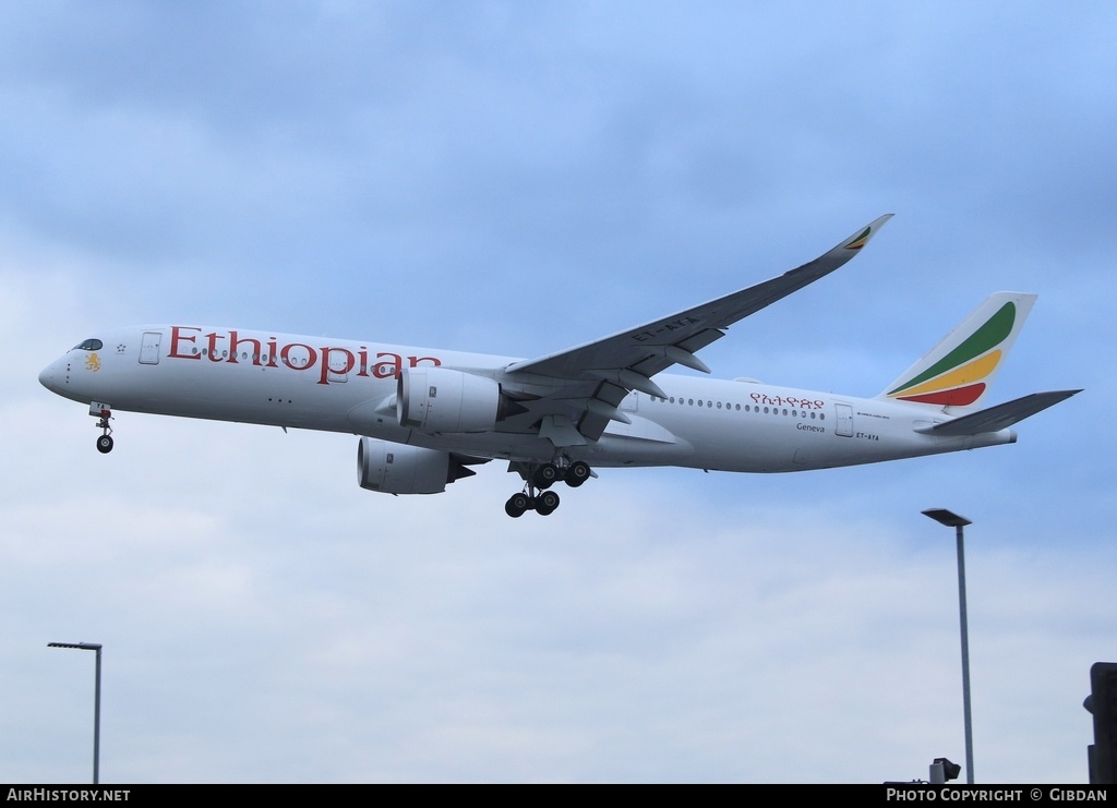 Aircraft Photo of ET-AYA | Airbus A350-941 | Ethiopian Airlines | AirHistory.net #500188