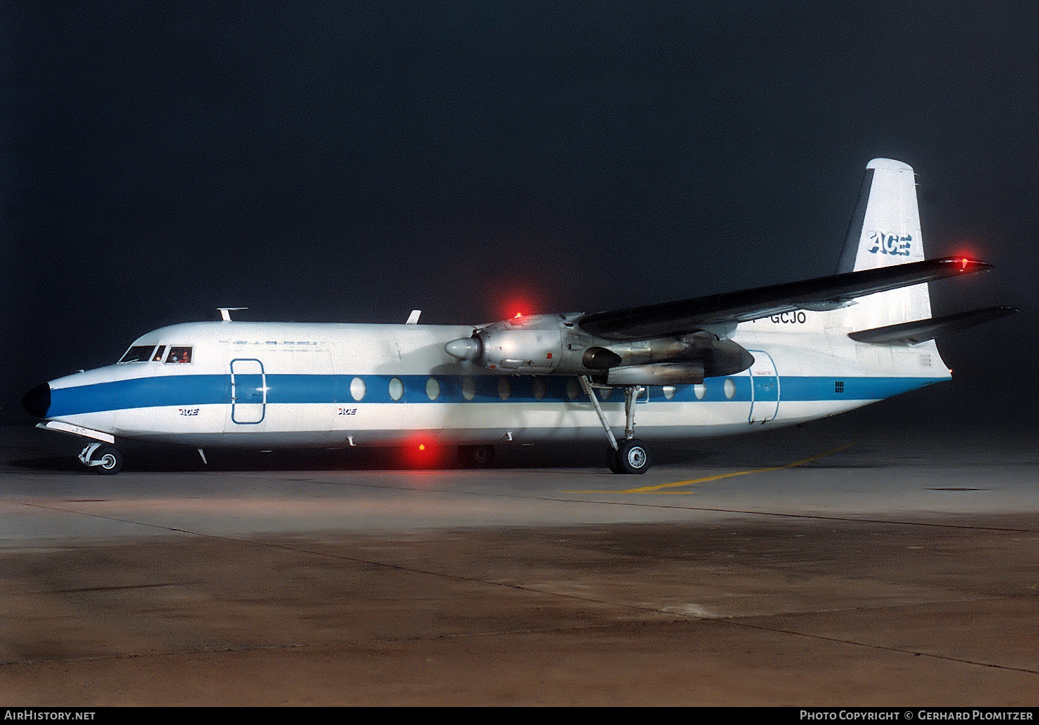 Aircraft Photo of F-GCJO | Fairchild Hiller FH-227B | Transvalair ACE - Air Charter Express | AirHistory.net #500232