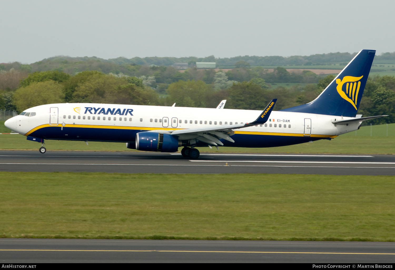 Aircraft Photo of EI-DAM | Boeing 737-8AS | Ryanair | AirHistory.net #500243