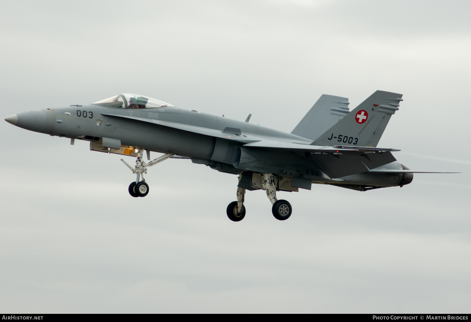 Aircraft Photo of J-5003 | McDonnell Douglas F/A-18C Hornet | Switzerland - Air Force | AirHistory.net #500291