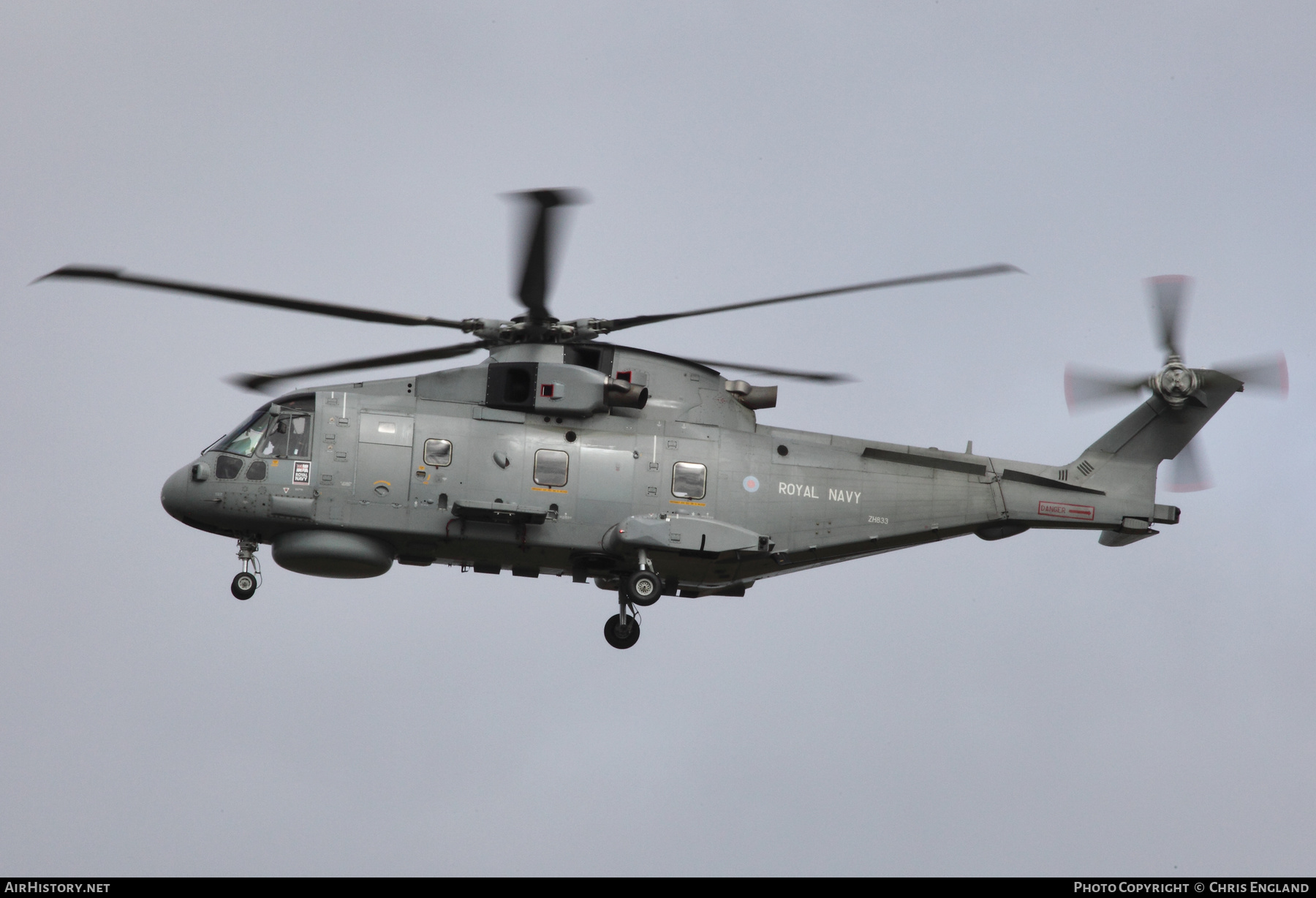 Aircraft Photo of ZH833 | EHI EH101-111 Merlin HM1 | UK - Navy | AirHistory.net #500385