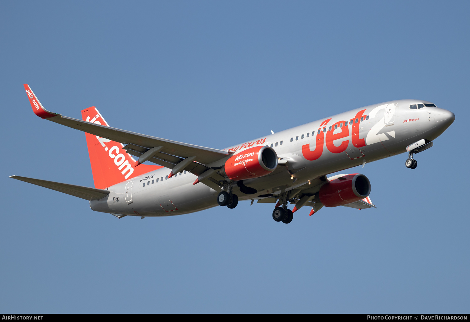 Aircraft Photo of G-DRTW | Boeing 737-86N | Jet2 | AirHistory.net #500388