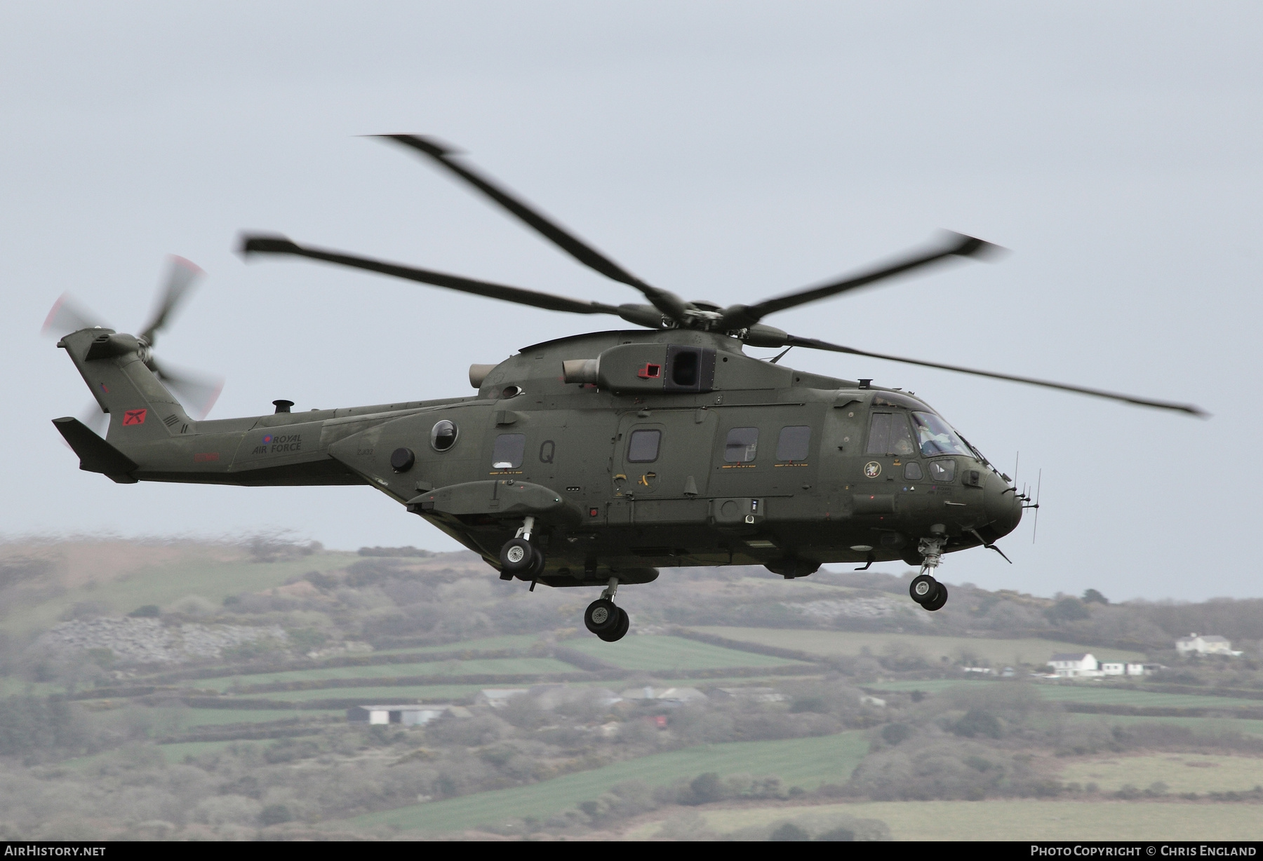 Aircraft Photo of ZJ132 | AgustaWestland EH101-512 Merlin HC3A | UK - Air Force | AirHistory.net #500398