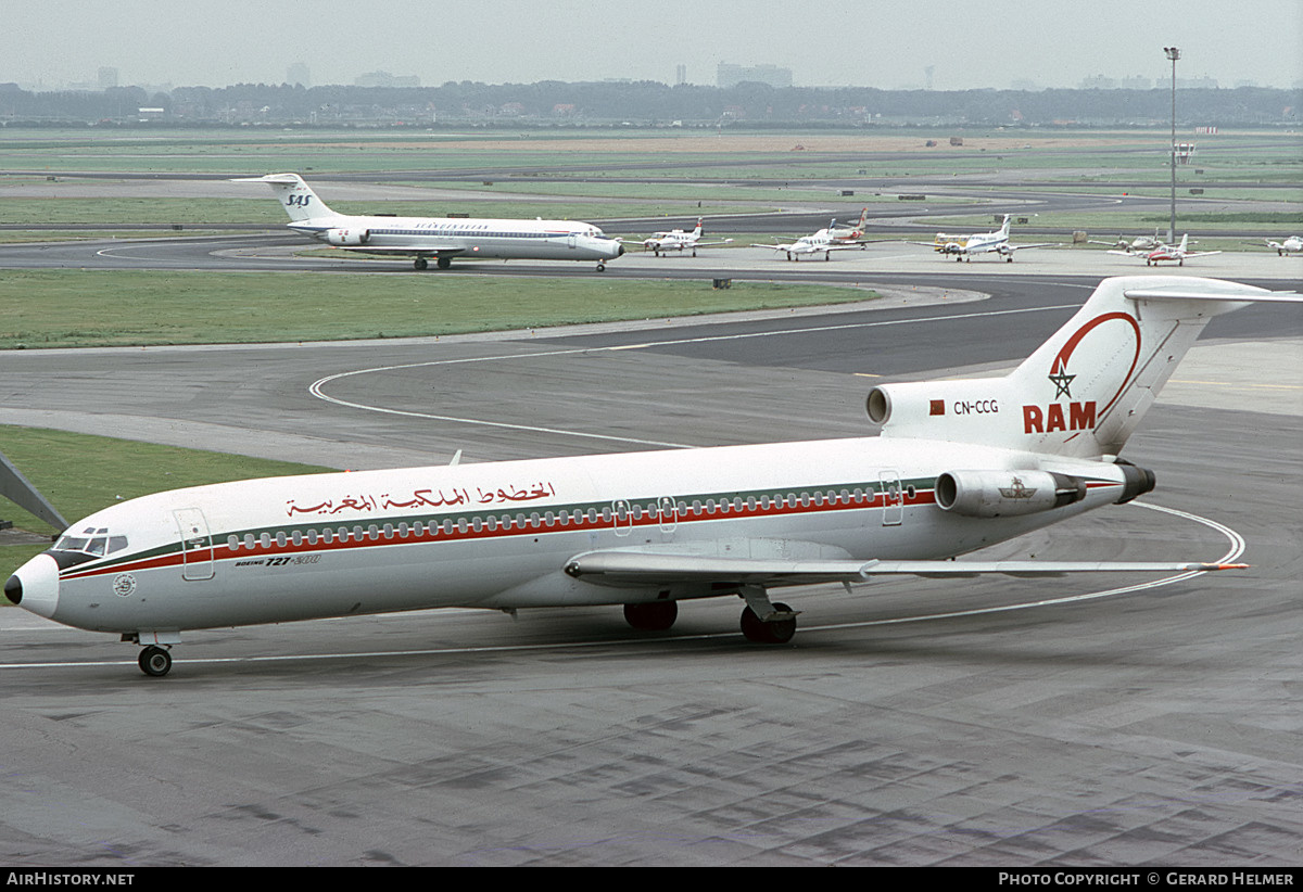 Aircraft Photo of CN-CCG | Boeing 727-2B6 | Royal Air Maroc - RAM | AirHistory.net #500421
