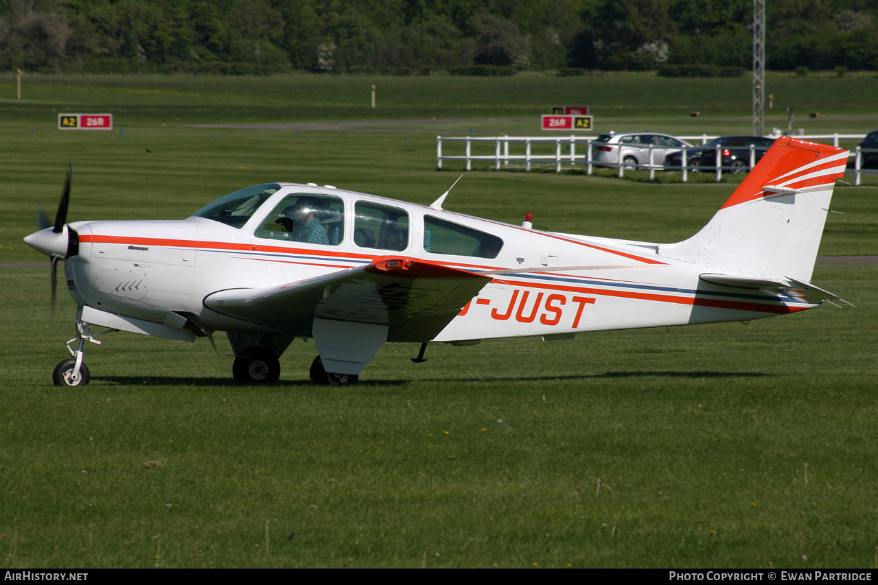 Aircraft Photo of G-JUST | Beech F33A Bonanza | AirHistory.net #500532