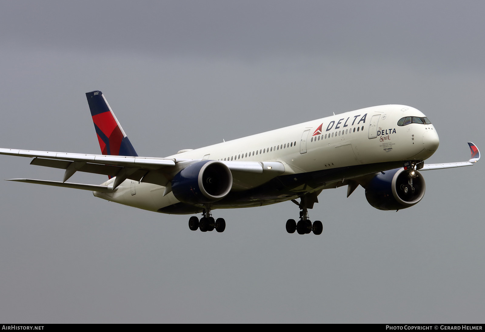 Aircraft Photo of N502DN | Airbus A350-941 | Delta Air Lines | AirHistory.net #500560