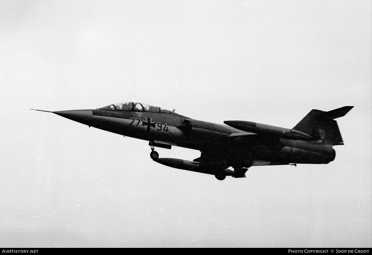 Aircraft Photo of 2794 | Lockheed TF-104G Starfighter | Germany - Air Force | AirHistory.net #500566
