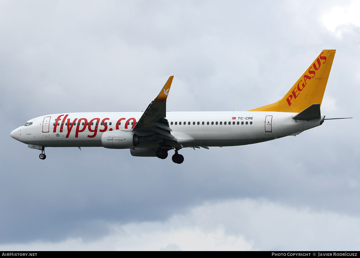 Aircraft Photo of TC-CRE | Boeing 737-800 | Pegasus Airlines | AirHistory.net #500595