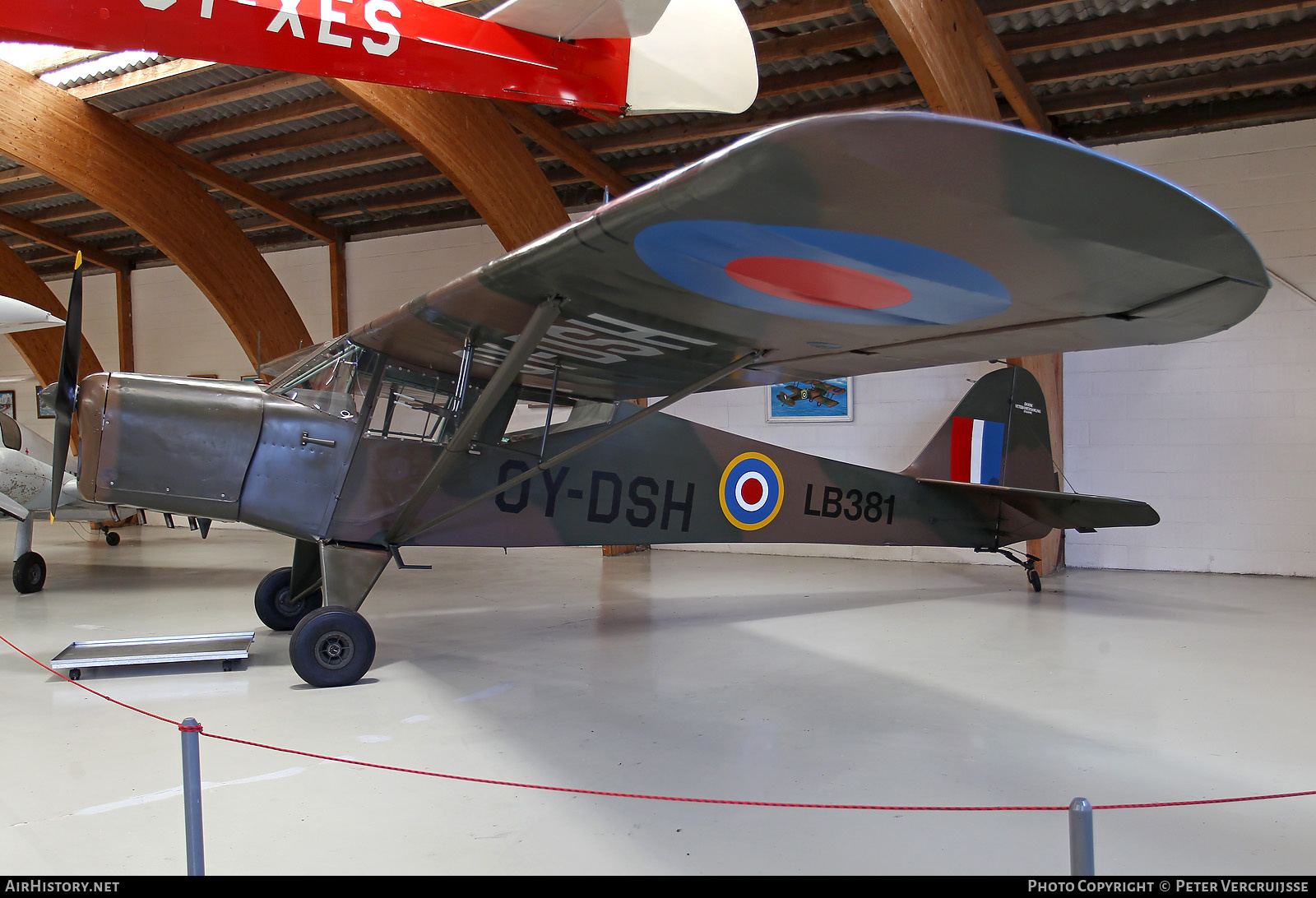 Aircraft Photo of OY-DSH / LB381 | Taylorcraft D/1 Auster Mk1 | Dansk Veteranflysamling | UK - Air Force | AirHistory.net #500607