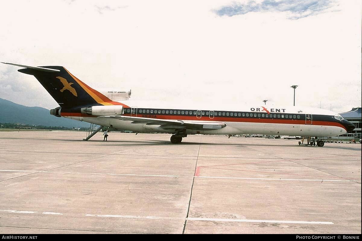 Aircraft Photo of HS-PTA | Boeing 727-227/Adv | Orient Thai Airlines | AirHistory.net #500613