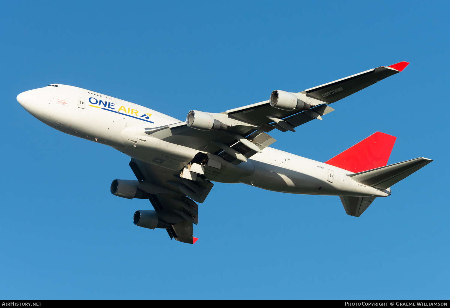 Aircraft Photo of G UNET Boeing 747 433 BDSF One Air